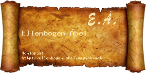 Ellenbogen Ábel névjegykártya