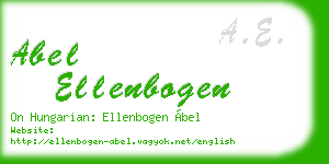 abel ellenbogen business card