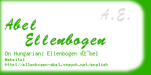 abel ellenbogen business card